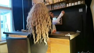 THE BAR EXPERIENCE with my HUMAN TOILETT BARKEEPER part 1 - ChampagneMistress